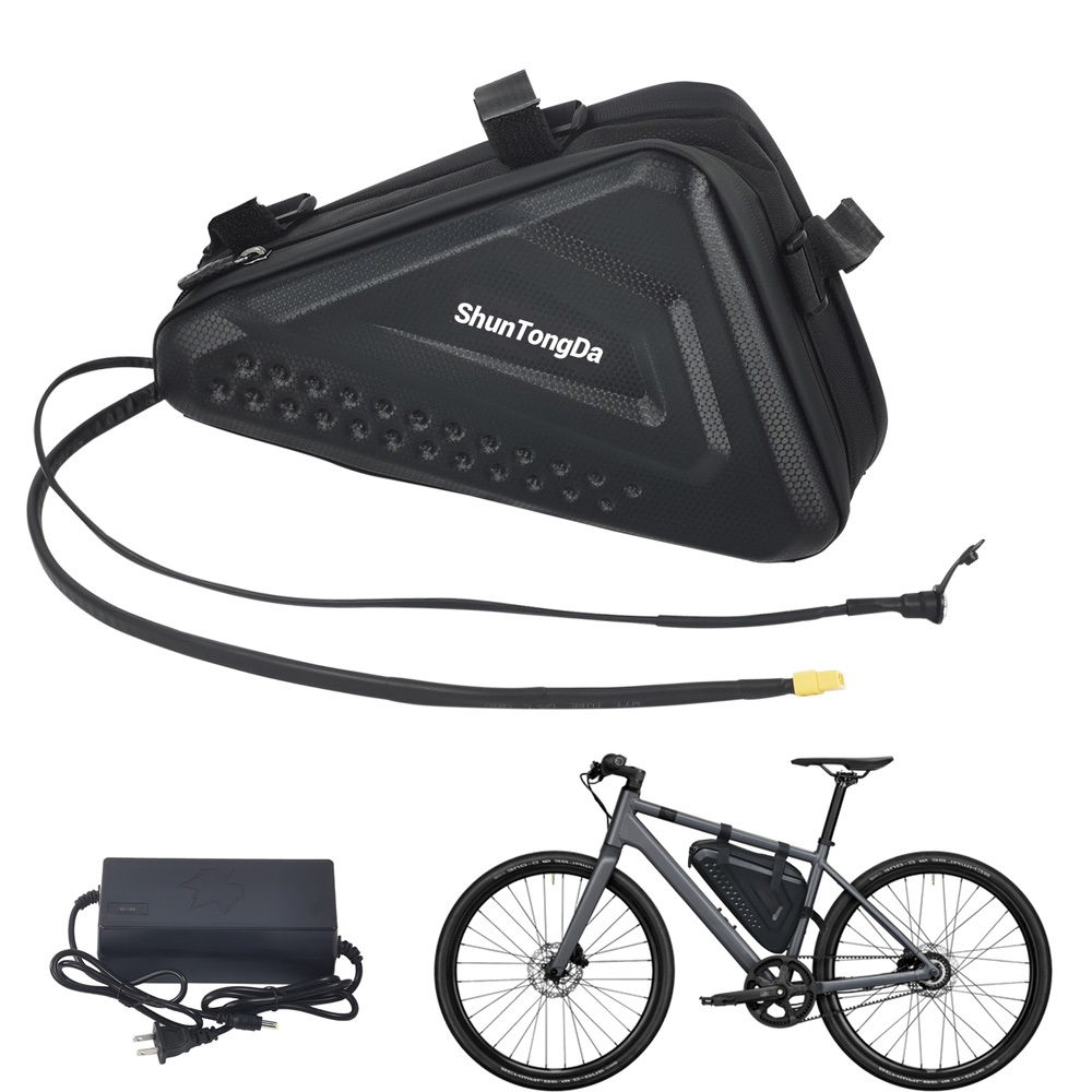 Ebike Battery 36V 48V 52V Electric Bike Frame Triangle Bag Battery with Waterproof Case for 250W 350W 500W 750W 1000W Motors Modified Mountain Road E Bike Trike Conversion Kit