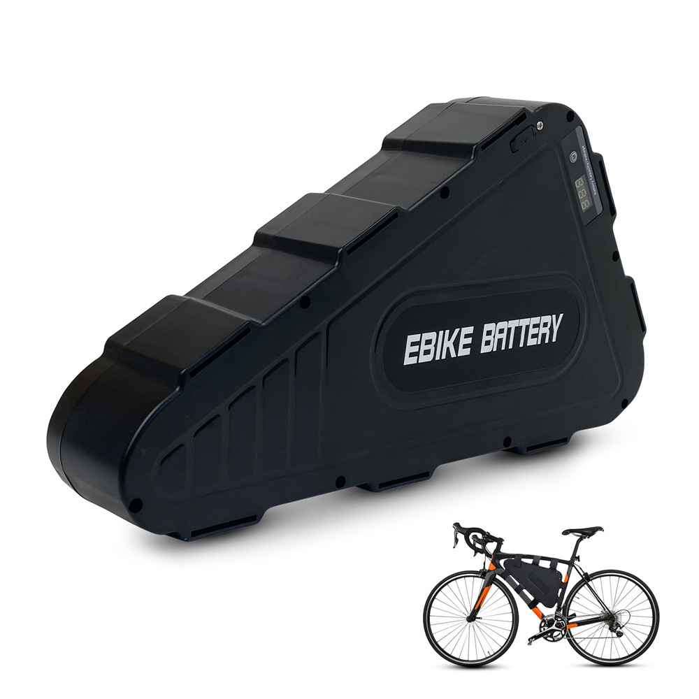 Factory Customized Ebike Battery 36v 48v 52v 60v 72v 15Ah 20Ah 25Ah 30Ah 18650 Lithium Rechargeable Battery 1000W 1500W 2000W Electric Bike Batteries Kit Bicycle Triangle Battery