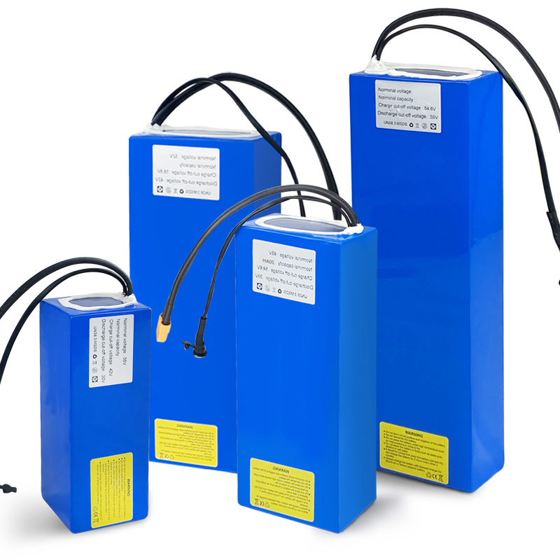 DIY Custom Size 24V 36V 48V 52V 60V 72V Waterproof 18650/2600MAH/3500MAH/21700/5000MAH Lithium Battery Pack 10AH 20AH 30AH 40AH Varying Capacities
