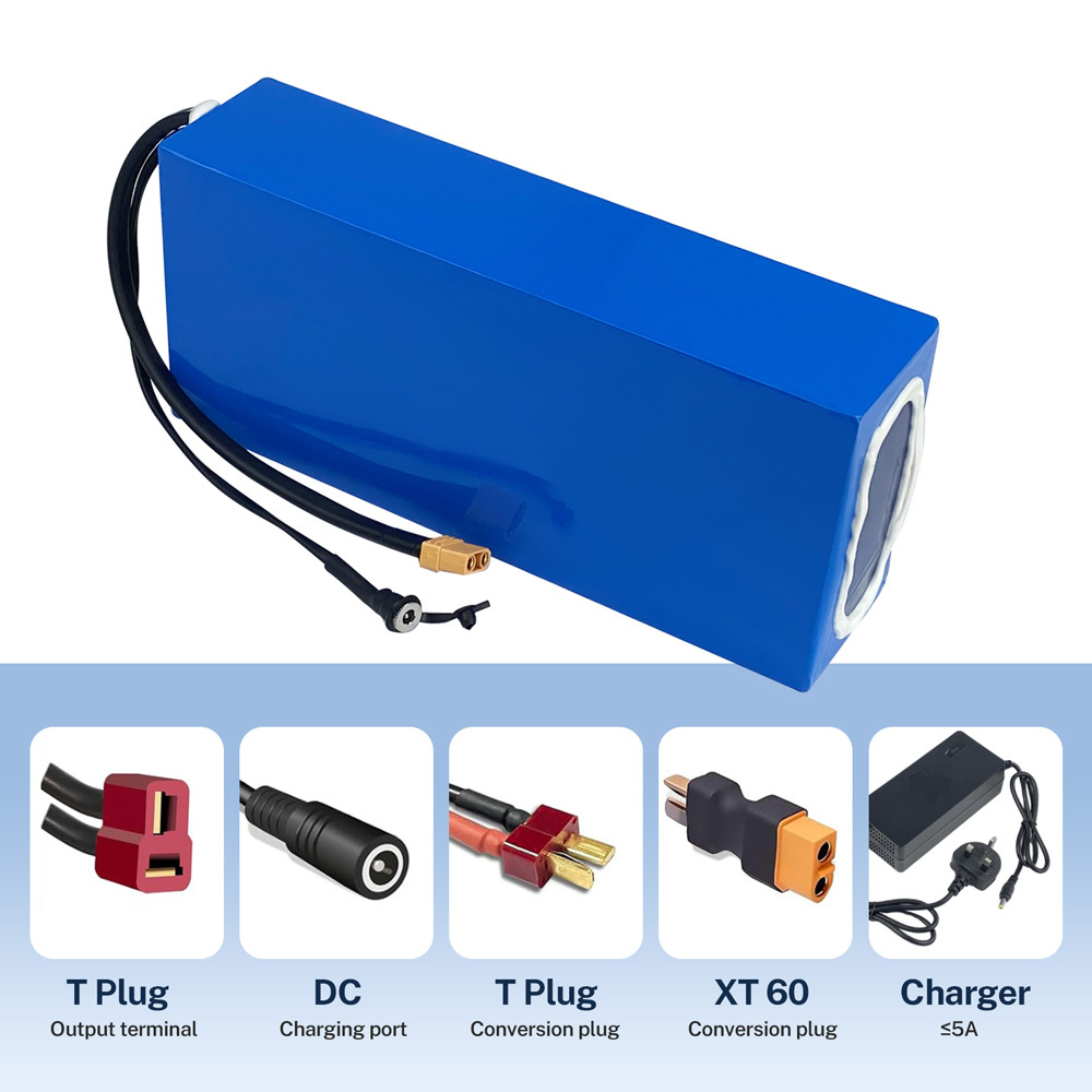 DIY Custom Size 24V 36V 48V 52V 60V 72V Waterproof 18650/2600MAH/3500MAH/21700/5000MAH Lithium Battery Pack 10AH 20AH 30AH 40AH Varying Capacities