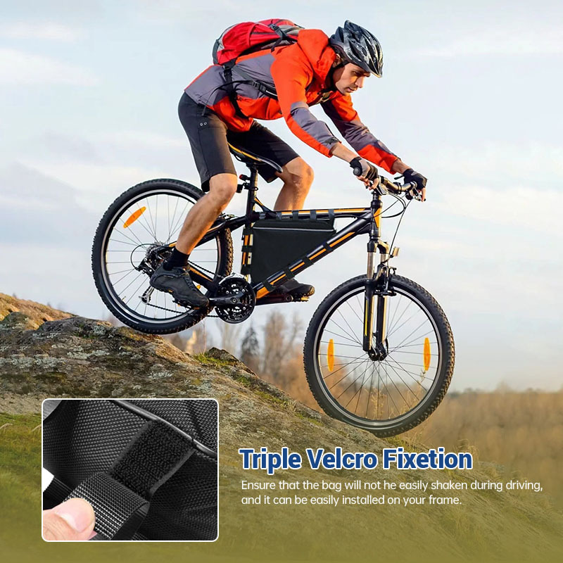 Good Quality Waterproof Triangle Bag 48v 60v 72v 1000w 1500w 2000w Ebike Conversion Kit Triangle Battery 18ah 21ah 28ah Lithium Ion E Bike Batteries