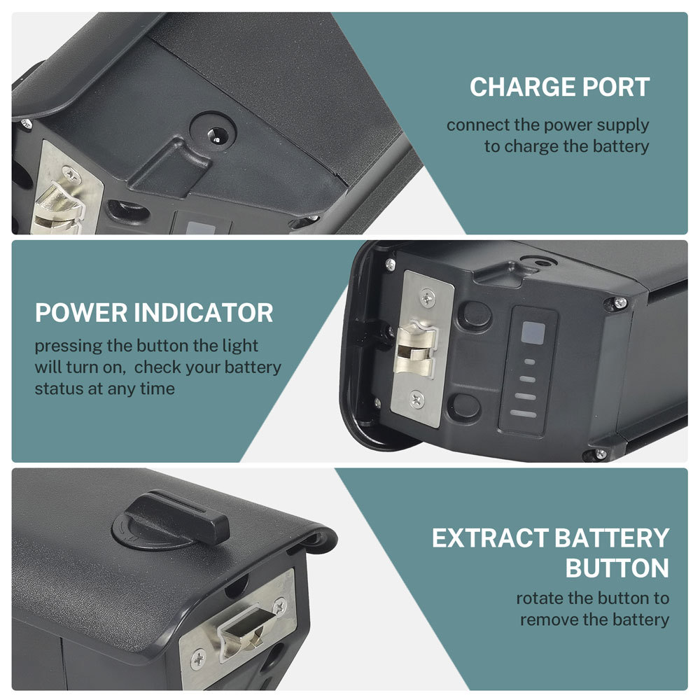 36V 48V Electric Bike Battery Replacement for OVERLORD HANUN Ebike Battery Himiway Escape Heybike Cityrun Ri Ze City Leisure Ecobike LX500 Tor Plus IR-7 ZX POWER MIEADR E-Bike Batteries
