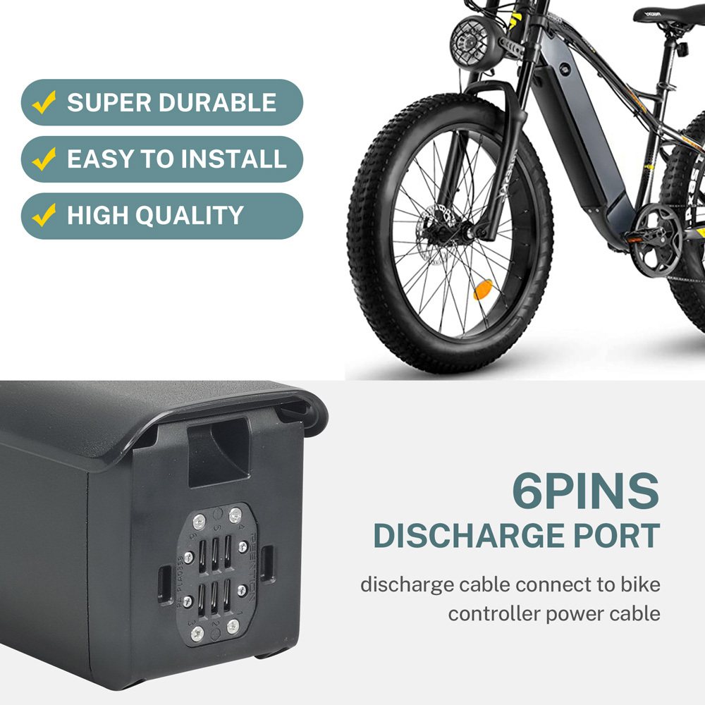 36V 48V Electric Bike Battery Replacement for OVERLORD HANUN Ebike Battery Himiway Escape Heybike Cityrun Ri Ze City Leisure Ecobike LX500 Tor Plus IR-7 ZX POWER MIEADR E-Bike Batteries