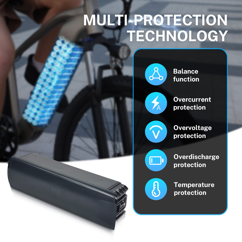 36V 48V Electric Bicycle Rechargeable Battery Fit for Bafang BT F16 M500 Nebula N1 Ebike Battery Replacement 500W 750W 1000W Motor E Bike Lithium Batteries Pack