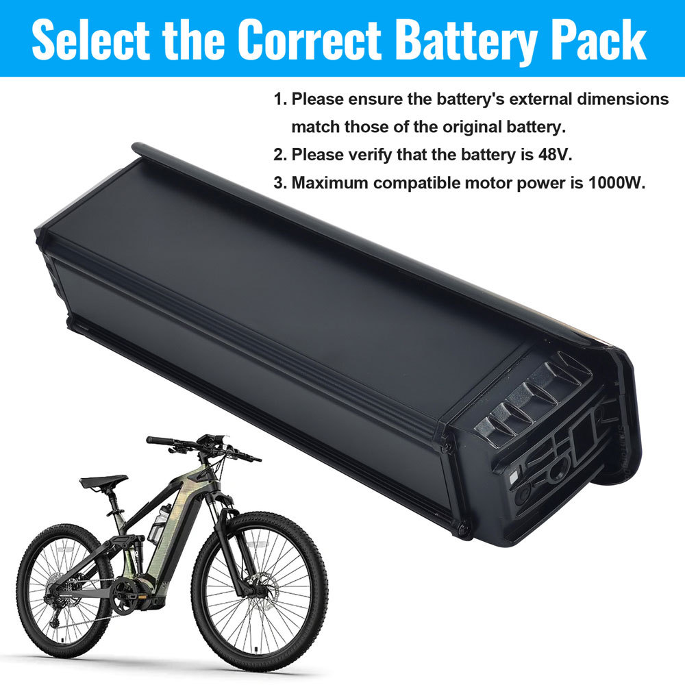 36V 48V Electric Bicycle Rechargeable Battery Fit for Bafang BT F16 M500 Nebula N1 Ebike Battery Replacement 500W 750W 1000W Motor E Bike Lithium Batteries Pack