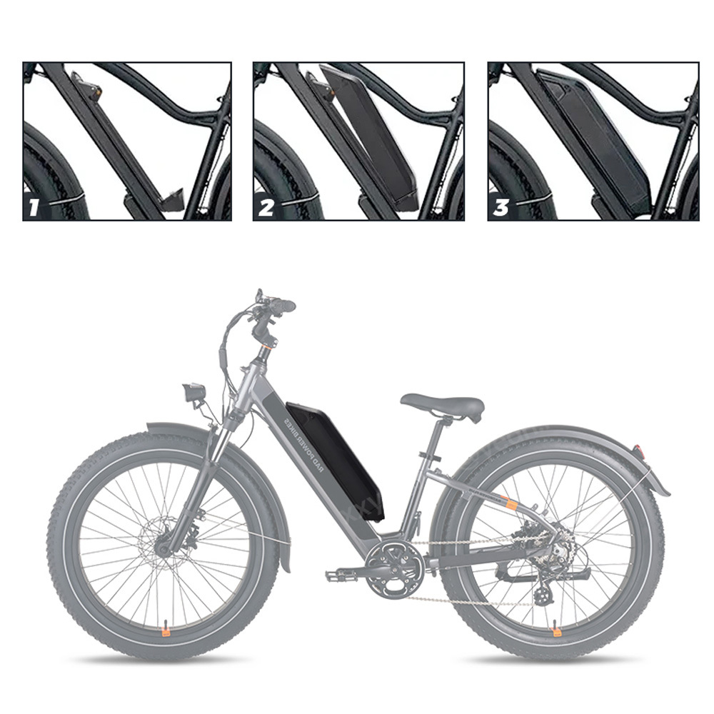 36V 48V 52V Ebike Battery for Volition Townee 2.0 Diro Vivo Cruiser Diou X6 Kelin Isoo YU Electric Bicycle Battery Markhor M3 M4 D3 ST DW Meigi Kepler Step-Thru Mountain E Bike Replacement Batteries