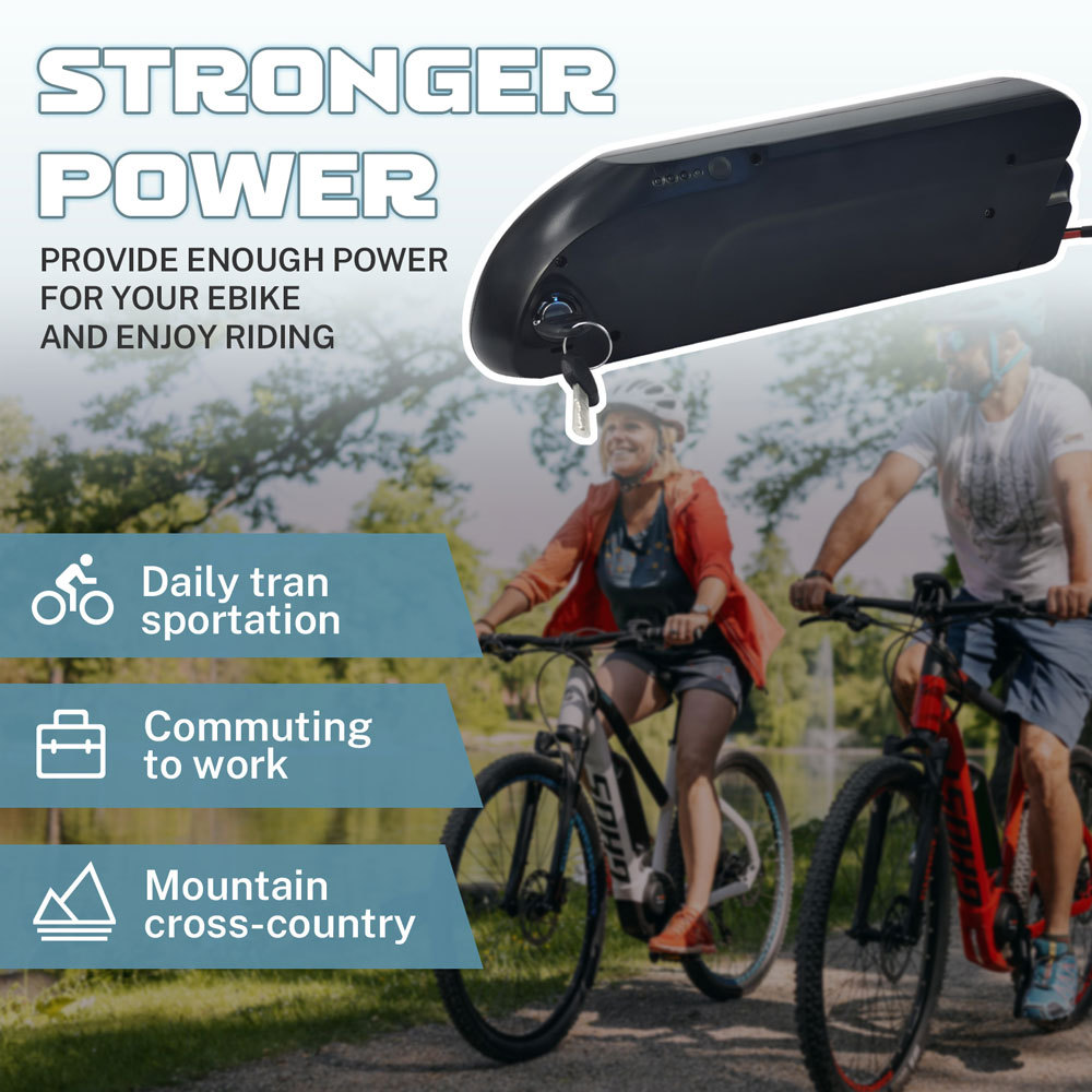 Ebike Battery Replacement, 36V 10.4AH 12.8AH 14AH Lithium ion Electric Bike Battery Pack, E-Bike Down Tube Removable Bicycle Batteries 30A BMS for 36V 250W 350W 500W 750W Motors