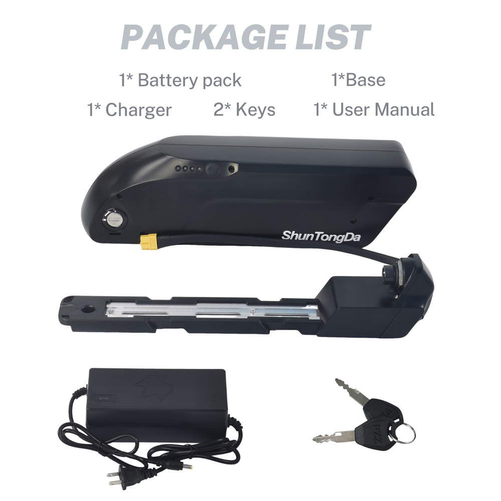 Ebike Battery Replacement, 36V 10.4AH 12.8AH 14AH Lithium ion Electric Bike Battery Pack, E-Bike Down Tube Removable Bicycle Batteries 30A BMS for 36V 250W 350W 500W 750W Motors