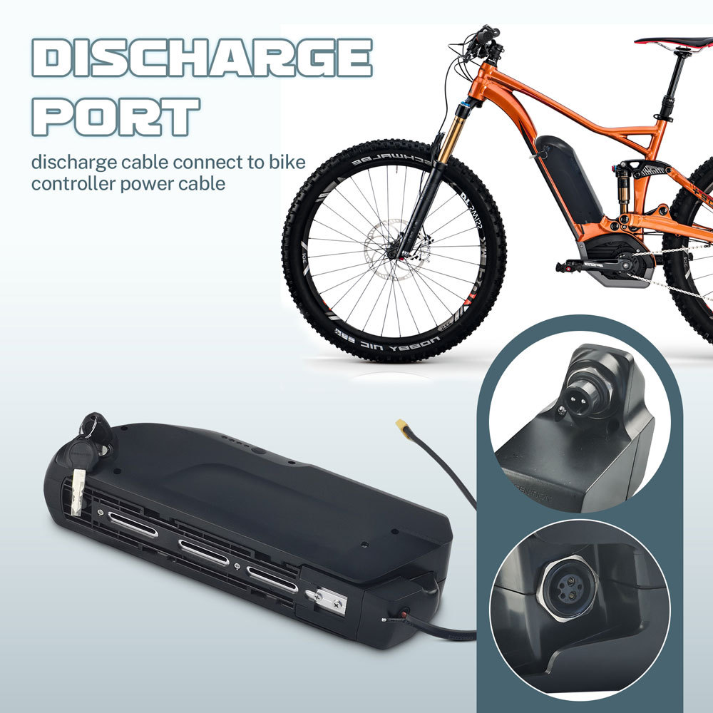 36V 48V Ebike Battery, 10Ah 14Ah 17.5Ah Electric Bike Lithium Battery E Bike Battery for 0-1000W E-Bike with 2A Fast Charger and 30A BMS, LED Power Indicator, Safety Lock