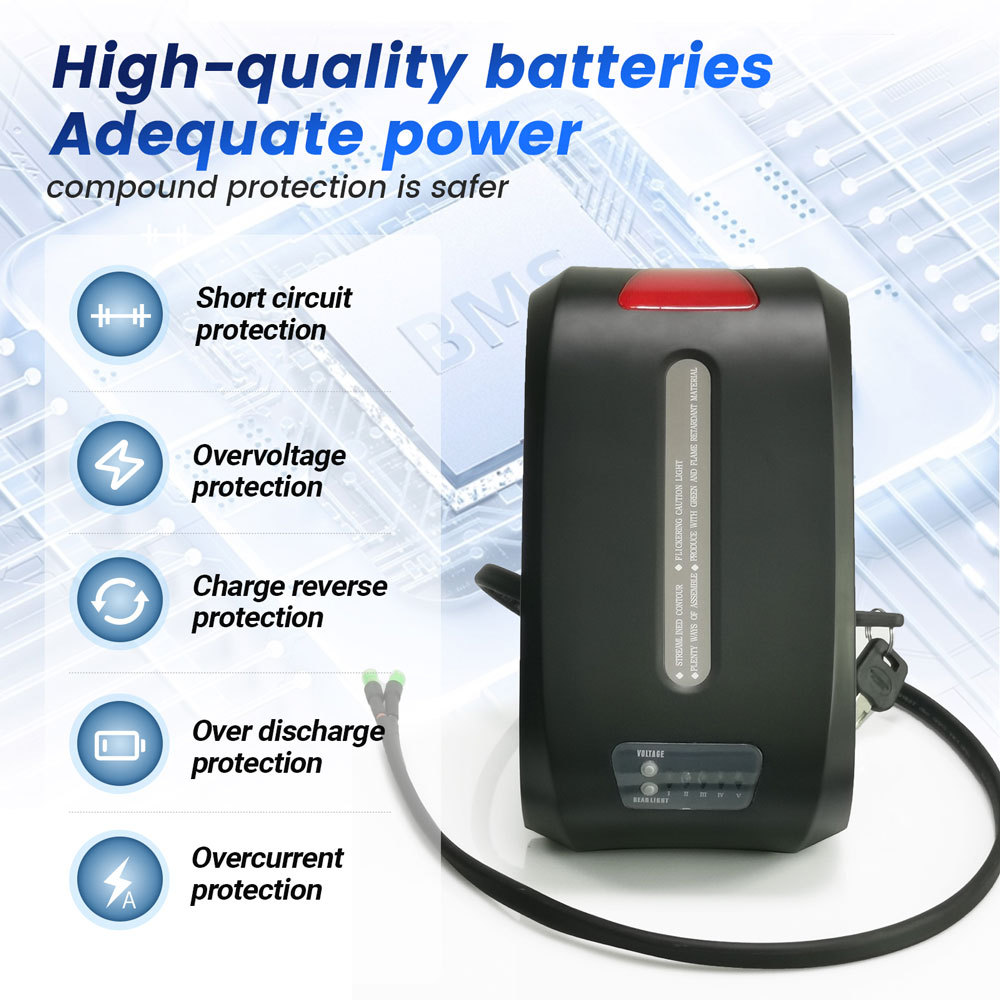 24V 36V 48V Folding Ebike Battery for Halfords Assist E Bike Dynavolt K7-2 M3 DYNALION K2 Foldable Electric Bike Haibao Seat Tube Lithium Batteries Replacement 250w 350W 500W 750W Motors E-Bike Battery