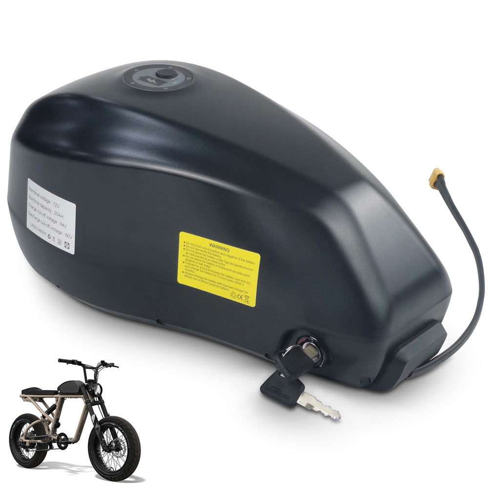 Ebike Battery Fuel Tank 36V 48V 52V 60V 72V 20Ah 25Ah 30Ah 35Ah 40Ah 45Ah Electric Bicycle Two-Wheel Scooter Batteries Pack for C93 ENGWE RX Motorcycle Mountain E-Bike Super Powerful 21700 Lithium Cells