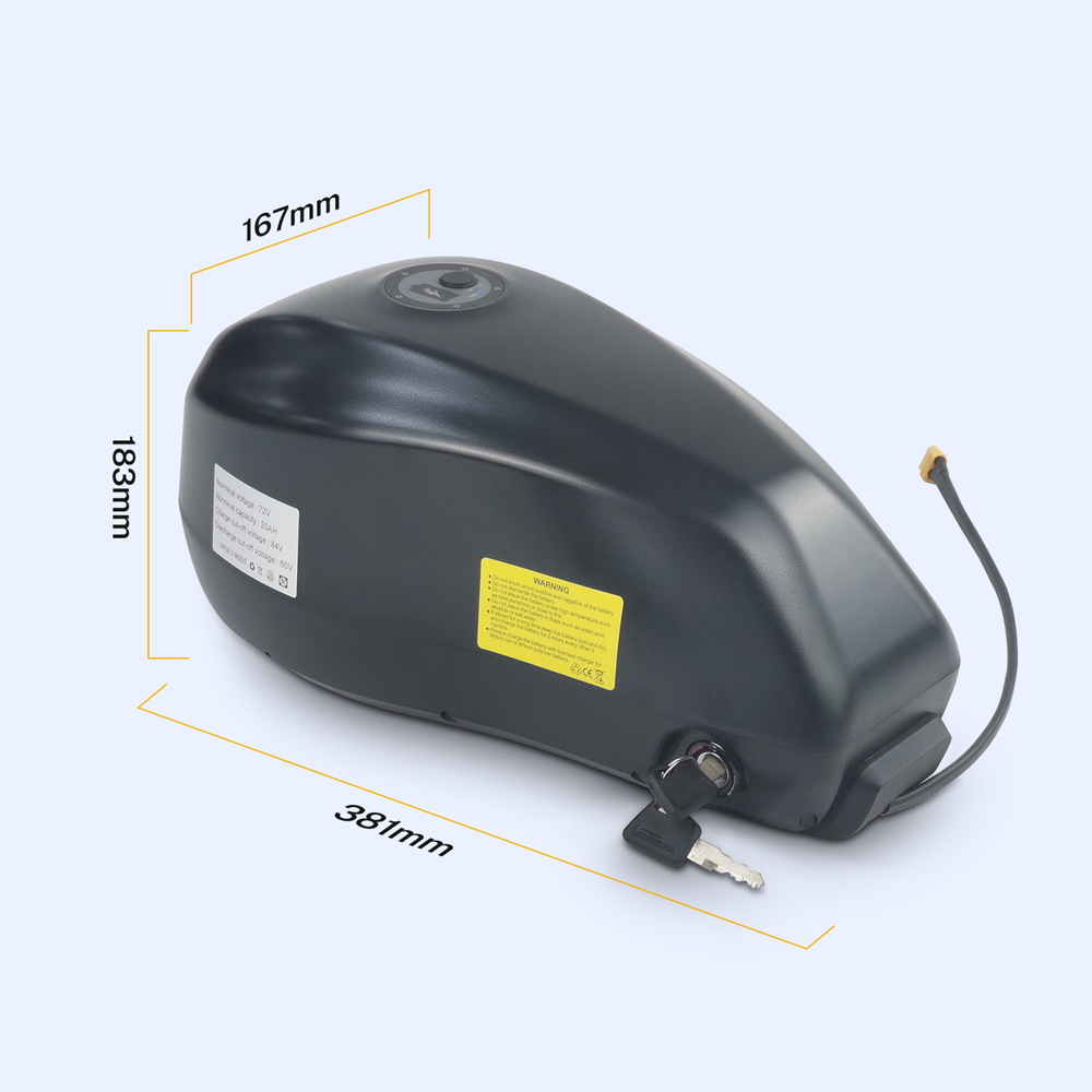 Ebike Battery Fuel Tank 36V 48V 52V 60V 72V 20Ah 25Ah 30Ah 35Ah 40Ah 45Ah Electric Bicycle Two-Wheel Scooter Batteries Pack for C93 ENGWE RX Motorcycle Mountain E-Bike Super Powerful 21700 Lithium Cells