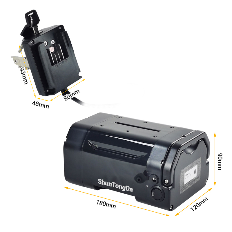 36 Volt Folding Ebike Battery 36V 10.4ah 14Ah 48V 9Ah 10.5Ah Seat Post Mounting E-Bike Battery fit for Jenney A2B Kuo Magnum 250W 500W Motor Batteries