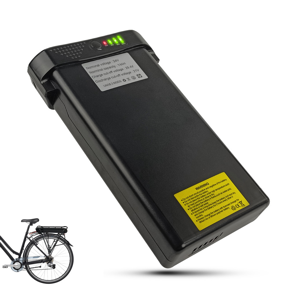 E-Bike Battery 24V 14AH 36V 10.5Ah Lithium-ion Pedelec Electric Bicycle Battery for Ansmann MIFA Prophete Ebike Spare Rear Rack Batteries Replacement