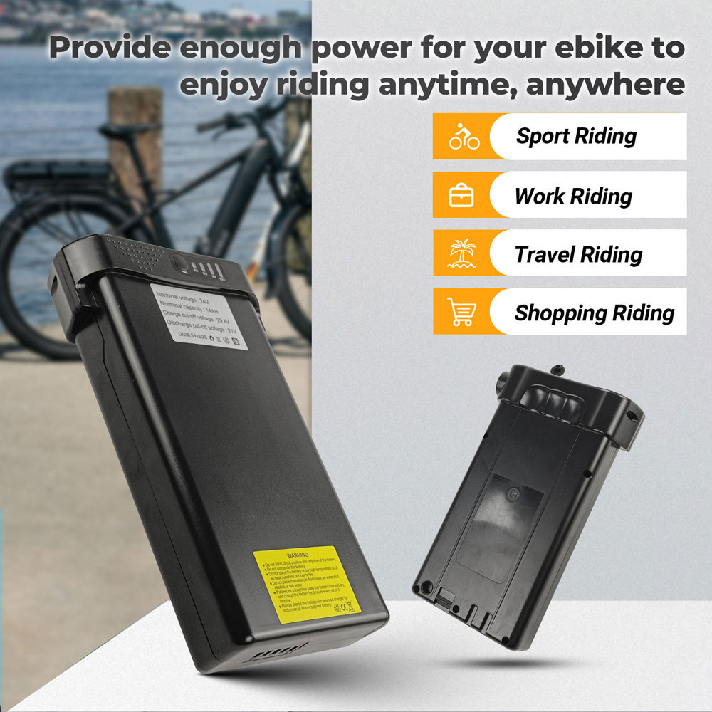 E-Bike Battery 24V 14AH 36V 10.5Ah Lithium-ion Pedelec Electric Bicycle Battery for Ansmann MIFA Prophete Ebike Spare Rear Rack Batteries Replacement