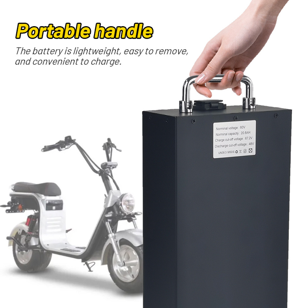 60V Electric Motorcycle Battery 15Ah 20Ah 25Ah 30Ah Lithium-ion Batteries for 500W 700W 1000W 1500W Harley-Davidson E-Bike Electric Scooter Battery Pack