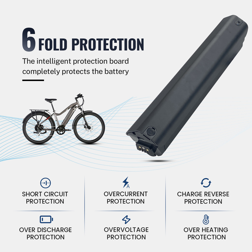 Electric Bike Battery Replacement for ZX POWER E Bike Panasonic motor VanDijck Kalii 2.0 Belt E Motive D18 Bicycle 36V 48V Ebike Battery Lithium Rechargeable E-Bike Batteries