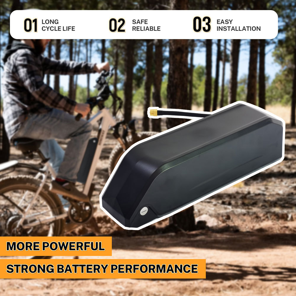 36V 48V Ebike Knight Battery Replacement for 350W 500W 750W 1000W Mountain Electric Bike Battery Down Tube Rechargeable 18650 Lithium Batteries