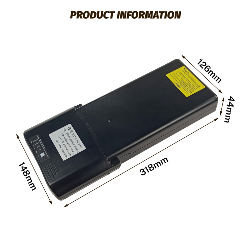 36V 48V Ebike Battery Replacement Spare Rear Rack E-Bike Batteries for Apollo Metis Assist Electric Bike Battery Rechargeable Lithium 18650 Cells