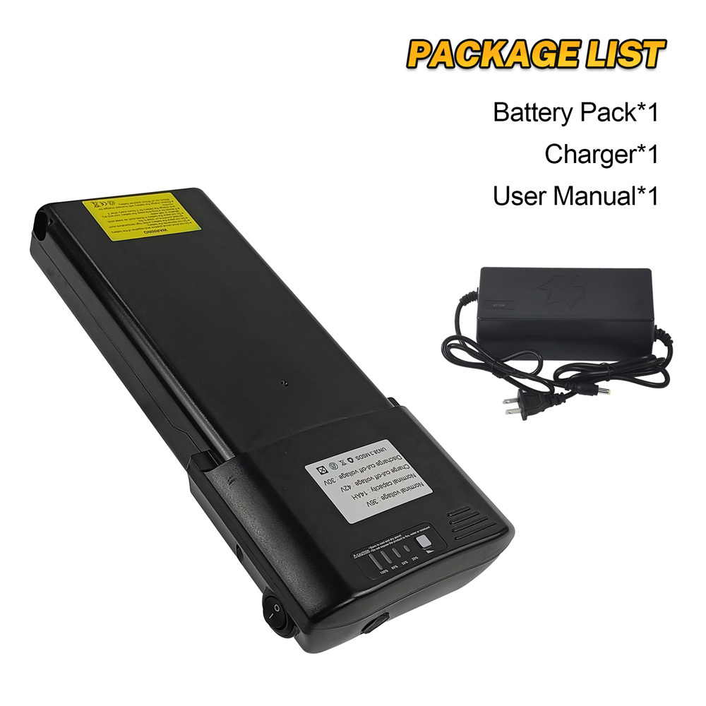36V 48V Ebike Battery Replacement Spare Rear Rack E-Bike Batteries for Apollo Metis Assist Electric Bike Battery Rechargeable Lithium 18650 Cells