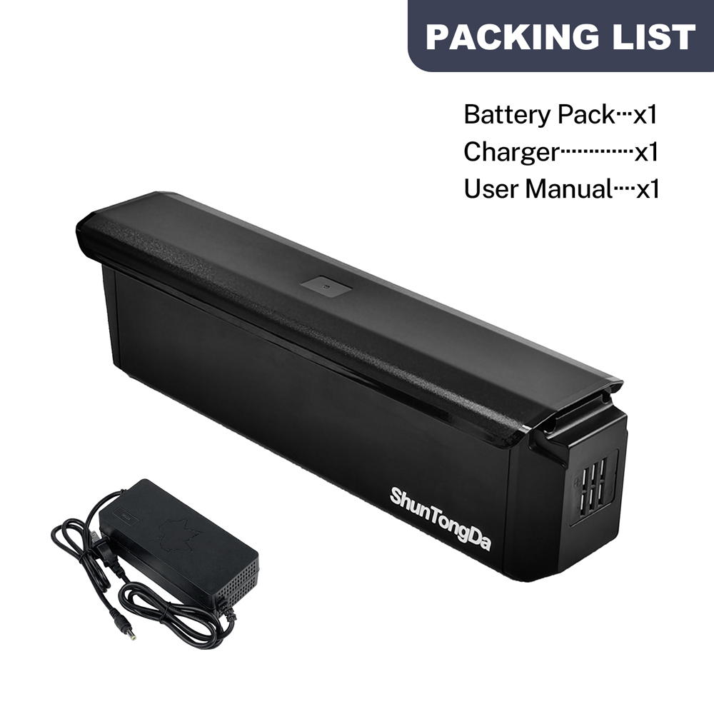 SYR Intergrated Ebike Battery Kingkong 36V 48V 52V 21700 Li-ion Cells for Freesky Wild Cat Asomtom E300 e-Bike EBIX M910 SPATIAL PHOENIX WAVE  Electric Bike Battery Replacement