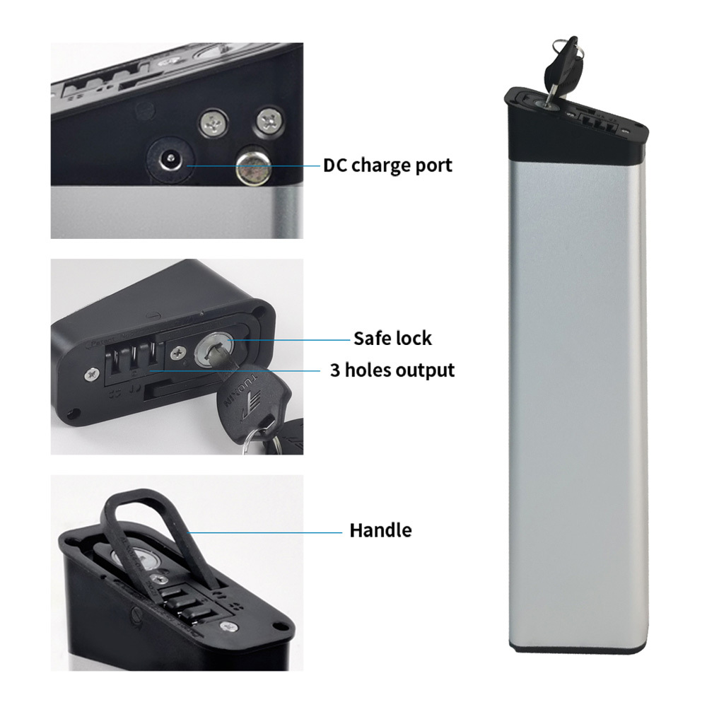 Folding E-Bike Battery DCH-014 36V Ebike Battery Replacement for Lankeleisi ADO A16 AM1908 AM001908 VIVI F20 FM20 City Foldable E Bike conversion Kit Batteries