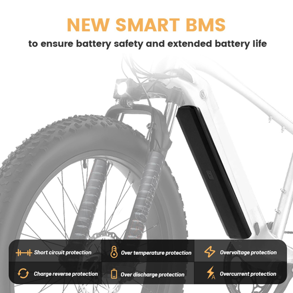 SYR-006 Ebike Battery 36V 48V 52V Replacement Fit for Sushlda E-600 Biktrix Juggernaut FREY E Bike Kit Eight Sided M500/M600 Aventon Level Commuter Step Strough Electric Bicycle Lithium Batteries