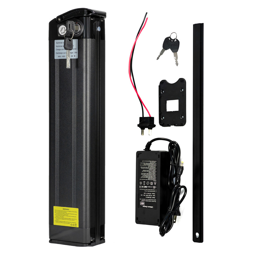 36V 48V Silver Fish Battery Folding Ebike Battery 21Ah 31.5Ah Lithium Batterys for 500W 750W 1000W Electric Bike Bicycle Batteries Replacement with USB Port