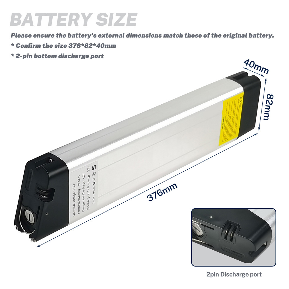 36V Folding Ebike Battery Replacement Compatible with Zundapp Z101 HILAND Ostrich E-Bike Batteries Electric Bicycle Lithium-Ion 36 V 7.8Ah 10.5 Ah E Bike Battery