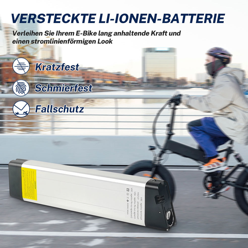 36V Folding Ebike Battery Replacement Compatible with Zundapp Z101 HILAND Ostrich E-Bike Batteries Electric Bicycle Lithium-Ion 36 V 7.8Ah 10.5 Ah E Bike Battery