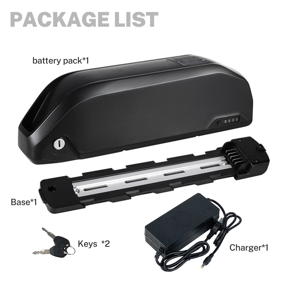 Ebike Battery Replacement 36V 48V 52V 13Ah 17.5Ah Lithium Ion E-Bike Batteries Fit for Electric Bike Motorcycle Tricycle 500W 750W 1000W Motor Conversion Kit with Battery