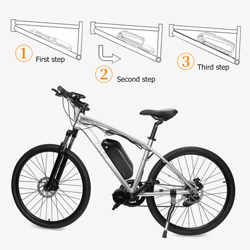 Ebike Battery Replacement 36V 48V 52V Polly Lithium Ion Batteries Fit for Electric Bike Motorcycle Tricycle 500W 750W 1000W Motor E-Bike Conversion Kit with Battery