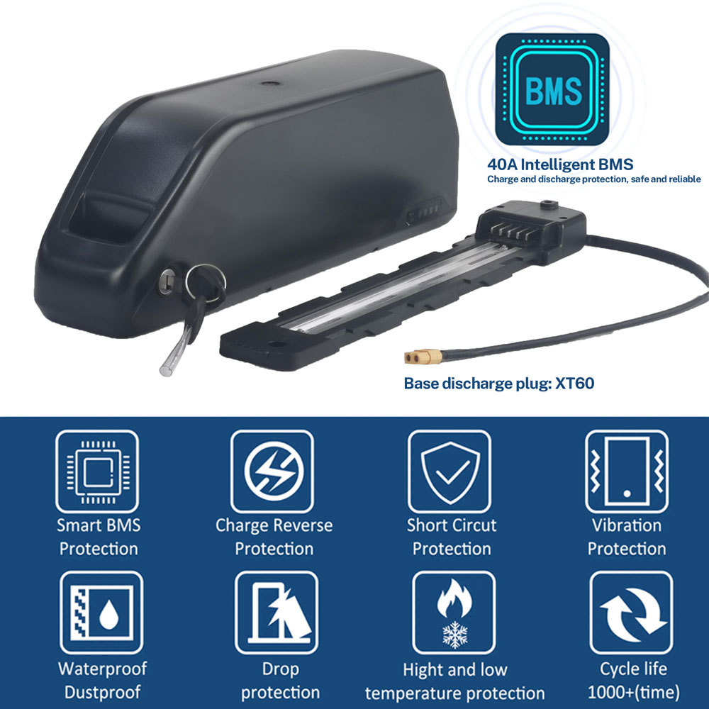 36V 48V 52V 20Ah Ebike Battery 21700 Cells Lithium Ion E-Bike Battery for BAFANG Voilamart AW Ebikeling Pexmor L-Fater 0-1500W Hub Motor Electric E Bike Conversion Kit with W/Charger & 40A BMS