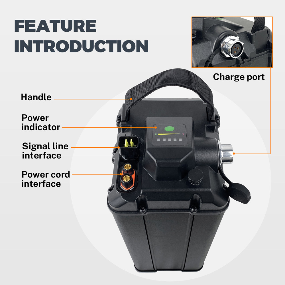 60V 34Ah 40Ah Electric Motorcycle Battery Replacement for SURRON LIGHT BEE X 6000W Peak Power, Range 75 km at 40 km/h, ideal for extended adventures
