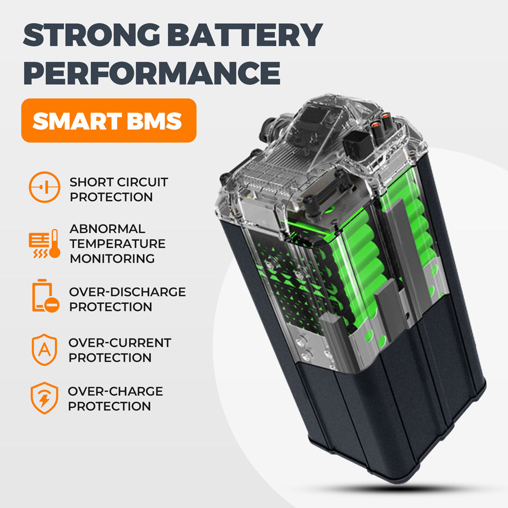 60V 34Ah 40Ah Electric Motorcycle Battery Replacement for SURRON LIGHT BEE X 6000W Peak Power, Range 75 km at 40 km/h, ideal for extended adventures