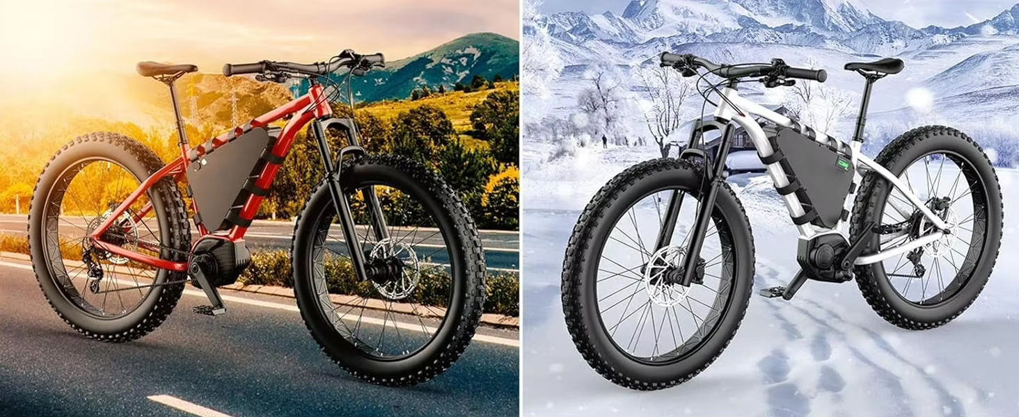 Battery Installed on Various E-Bikes - Mountain, Commuter, Tricycle