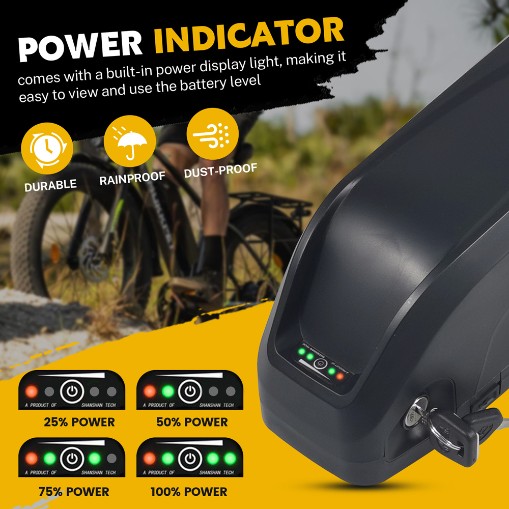 48V 52V Ebike Battery Fit for E-Bike 200w-1500w Motor 18Ah 20Ah Large Capacity Removable Electric Bike Bicycle Lithium Battery Replacement with 3A Fast Charger