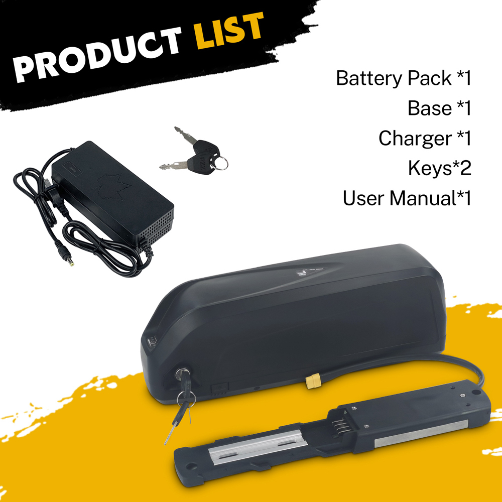 48V 52V Ebike Battery Fit for E-Bike 200w-1500w Motor 18Ah 20Ah Large Capacity Removable Electric Bike Bicycle Lithium Battery Replacement with 3A Fast Charger