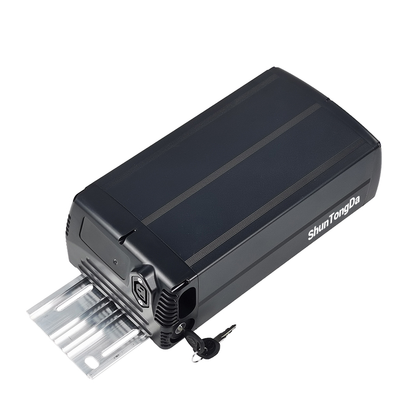 48V 52V 30Ah 50Ah Long Range Large Capacit Ebike Battery Replacement Electric Bike Rear Rack Battery 50A BMS with 3A Fast Charger