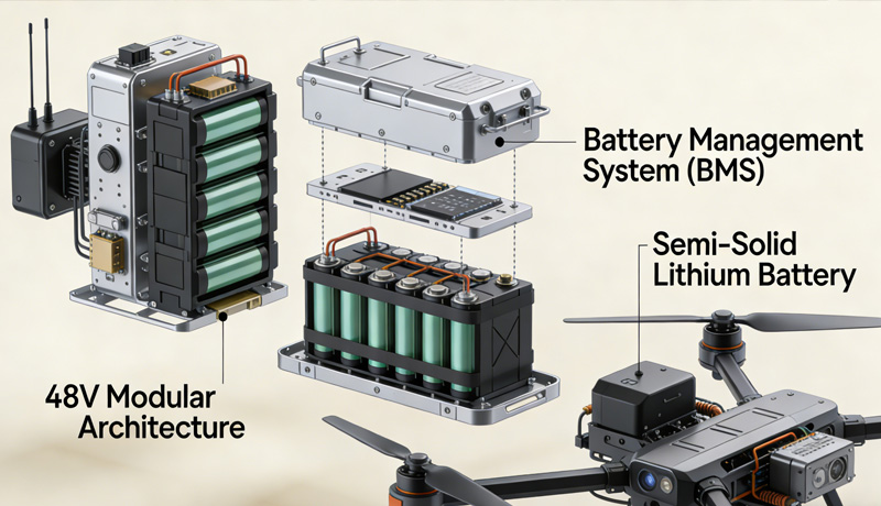 Advanced Commercial Drone Power Systems: BMS Integration, Semi-Solid Batteries & Custom Solutions