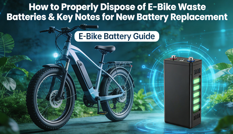 How to Properly Dispose of E-Bike Waste Batteries & Key Notes for New Battery Replacement