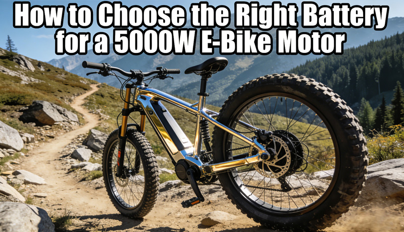 How to Choose the Right Battery for a 5000W E-Bike Motor?