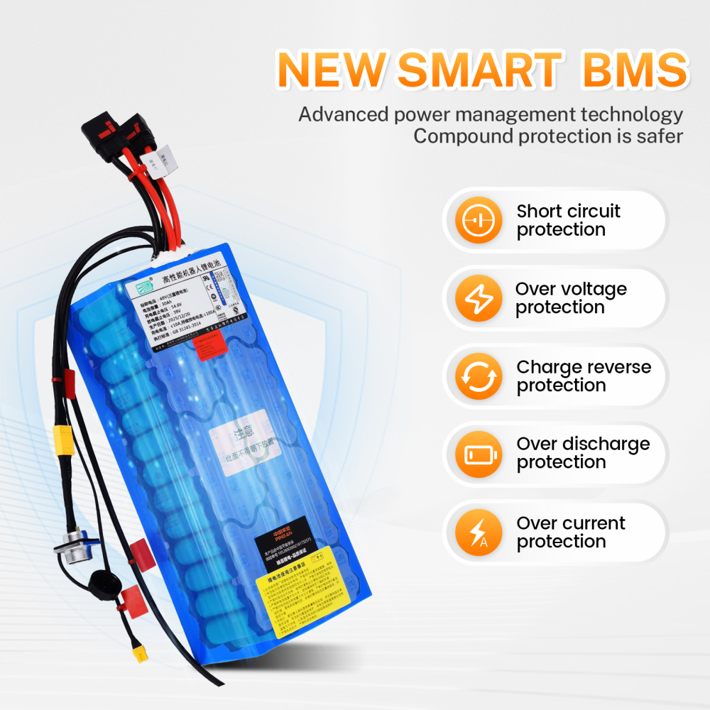 48V 30Ah Lithium Battery Powered by Samsung 21700 50S Cells (13S6P) Delivers Stable, Precise Power for Robot Lab Tests—150A Maximum Discharge Current, 100A Continuous Discharge, RS485 Communication