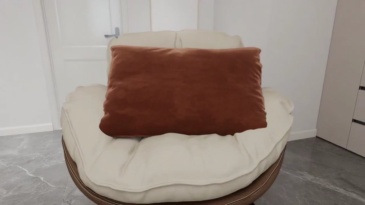 Minimally healing, creating a luxurious and comfortable corner in the living room