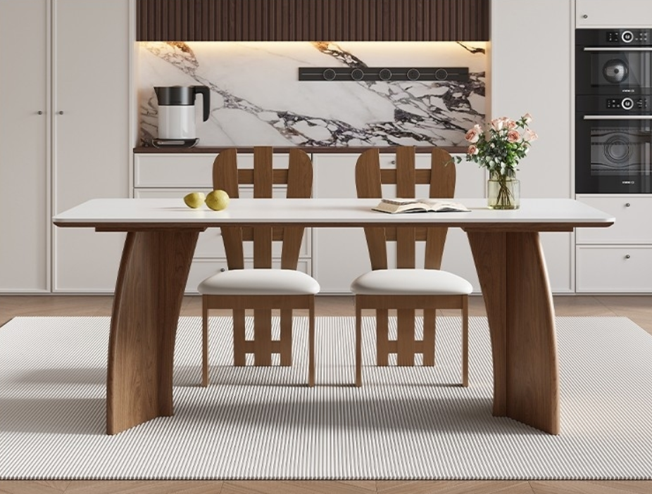 Nordic style solid wood dining table
