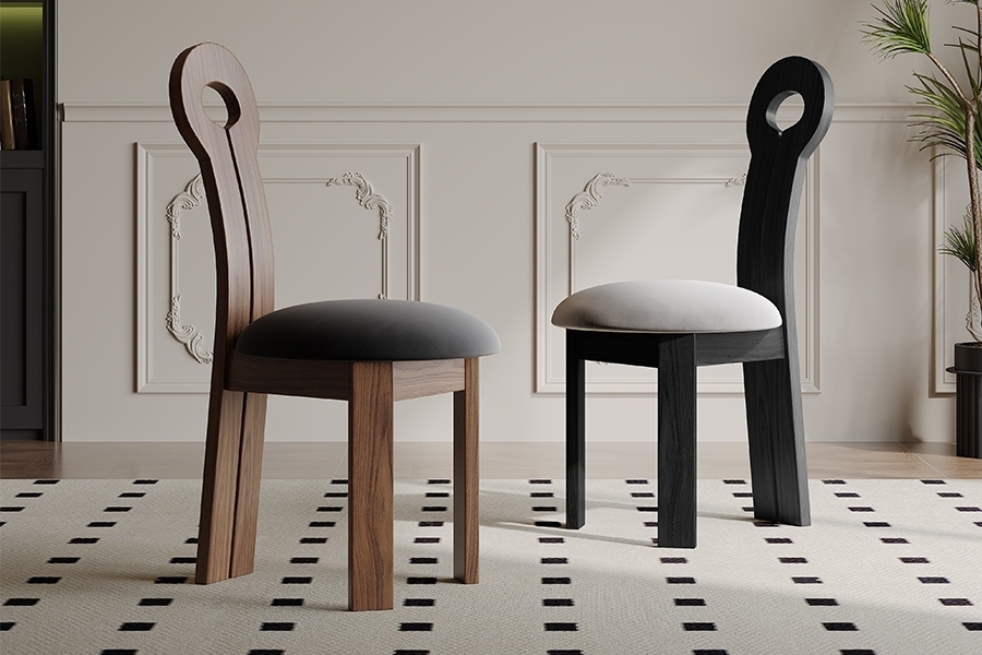 Creative dining chairs that collide retro and modern styles