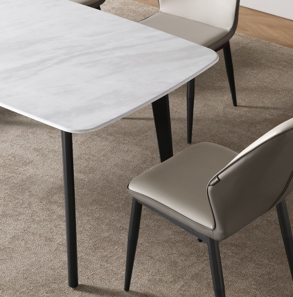 12mm microcrystalline stone dining table Italian minimalist style rectangular dining table of various sizes