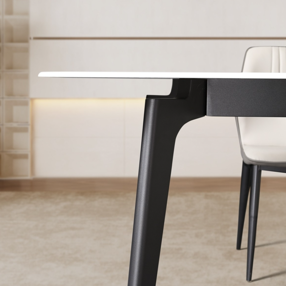 12mm microcrystalline stone dining table Italian minimalist style rectangular dining table of various sizes