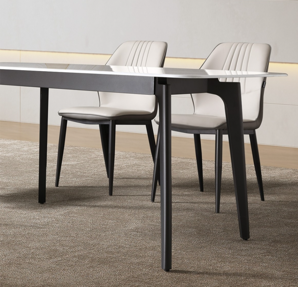 12mm microcrystalline stone dining table Italian minimalist style rectangular dining table of various sizes