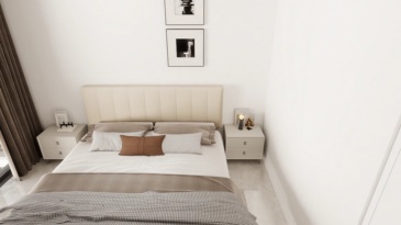 Simple and comfortable lychee patterned top layer yellow cowhide bed carbon steel structure edge bed